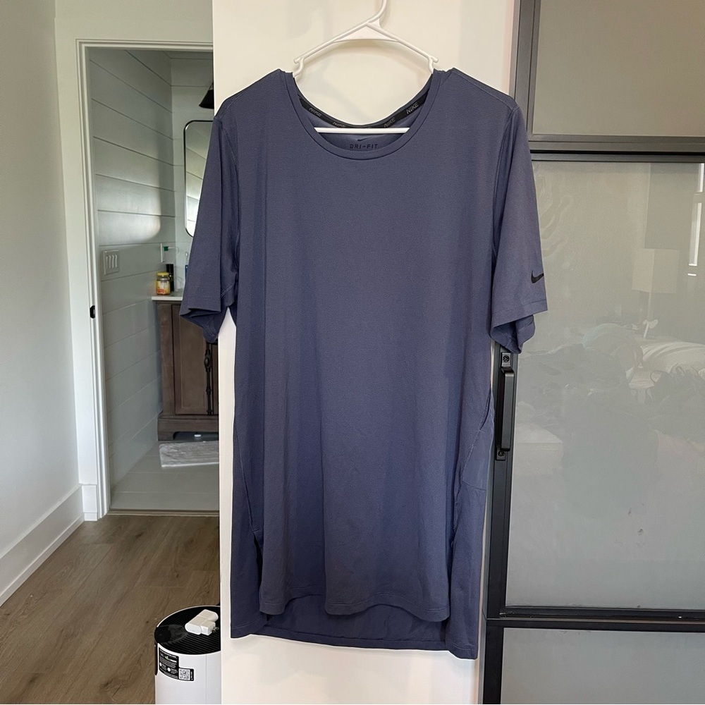 Nike Dri-fit Navy Blue Mesh Activewear/ Casual Size Large